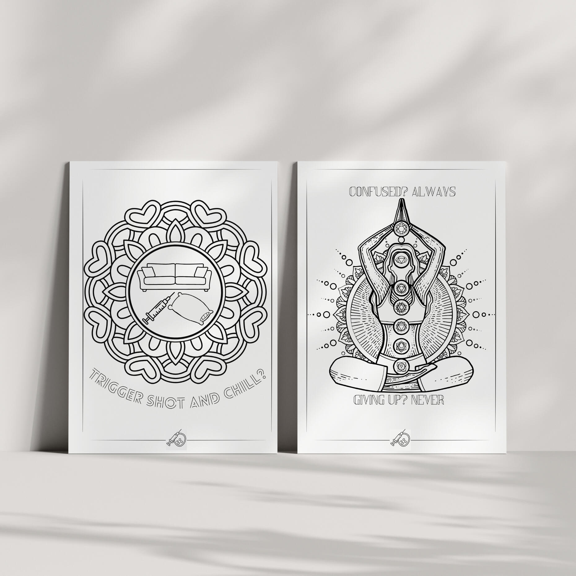 Stress relief mandala for Solo Moms navigating fertility and IVF